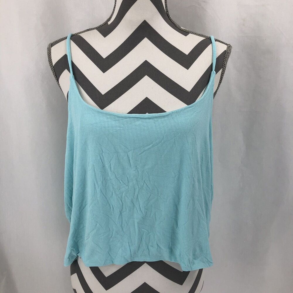 BP.  Ribbed Camisole Tank Top Teal Paradise BP447678WN Plus Size 3X NWT